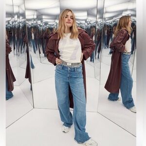 American Eagle Super High Rise Baggy Wide Leg 8long